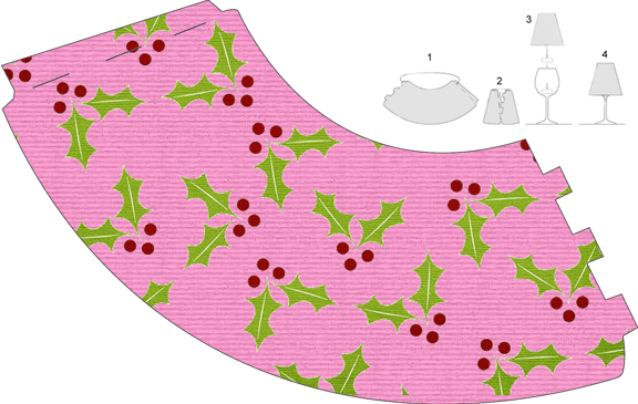 Christmas in Pink: Free Printable Cup Marker.