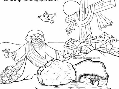 Happy Easter Coloring Pages For Kids Clipart Egg Printable Drawings