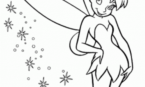Printable coloring pages of tinkerbell