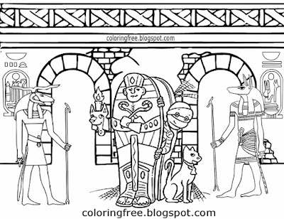 Tomb scary walking dead body earliest ancient Egyptian mummy monster coloring Egypt pages teenagers