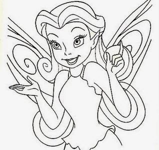 Printable fairy coloring pages