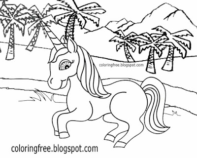 Cool to draw easy prints clipart baby unicorn sketch mythical colouring book images for kids ideas
