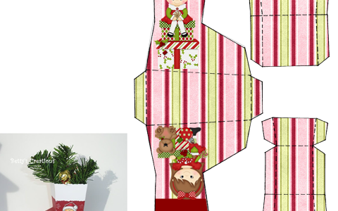 Christmas in Pink: Free Printable Christmas Shoe Shapped Box.