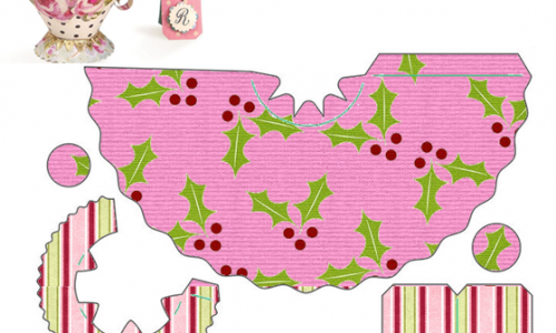 Christmas in Pink: Free Printable Paper Cup.
