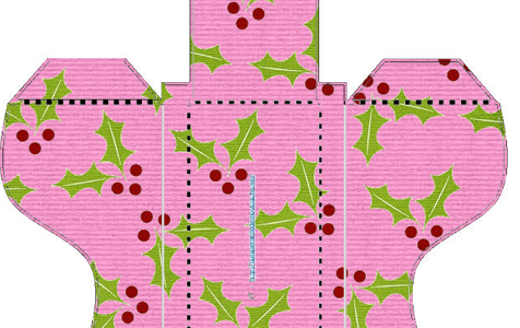 Christmas in Pink: Free Printable Paper Sleigh.
