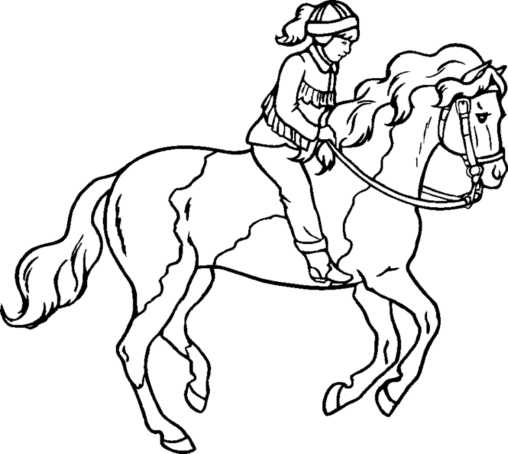 horses printable coloring pages