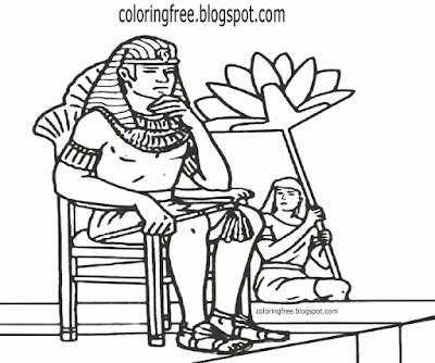 Clipart Egypt valley temple slave worker Egyptian pharaoh kings coloring in page for older teenagers