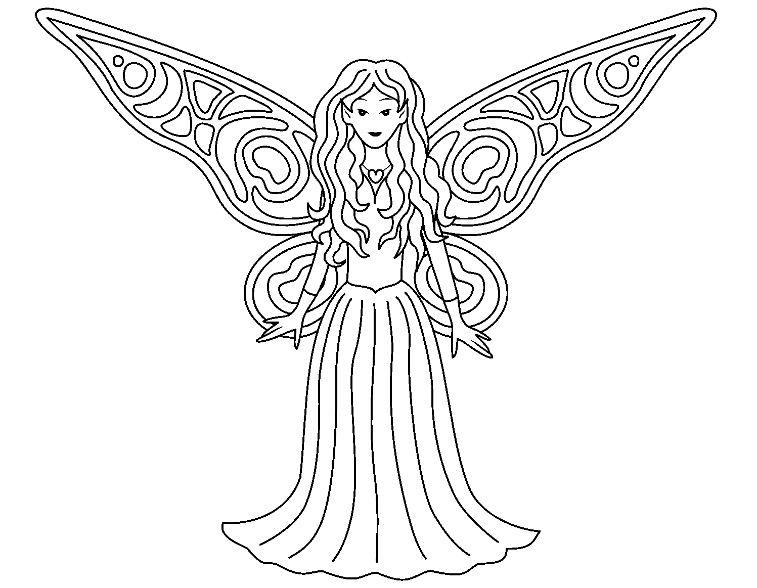 free printable fairy coloring pages in pdf