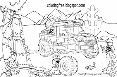 Ultimate vehicle desert sand buggy advanced model technic Lego car coloring image for older boys art