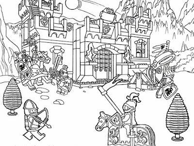 Printable Lego City Coloring Pages For Kids Clipart Activities