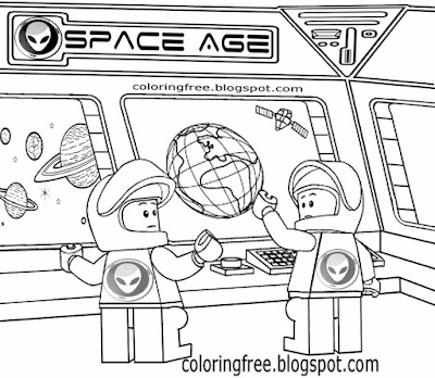 Spaceman easy solar system drawing space city Lego spaceship astronaut sketching ideas for teenagers